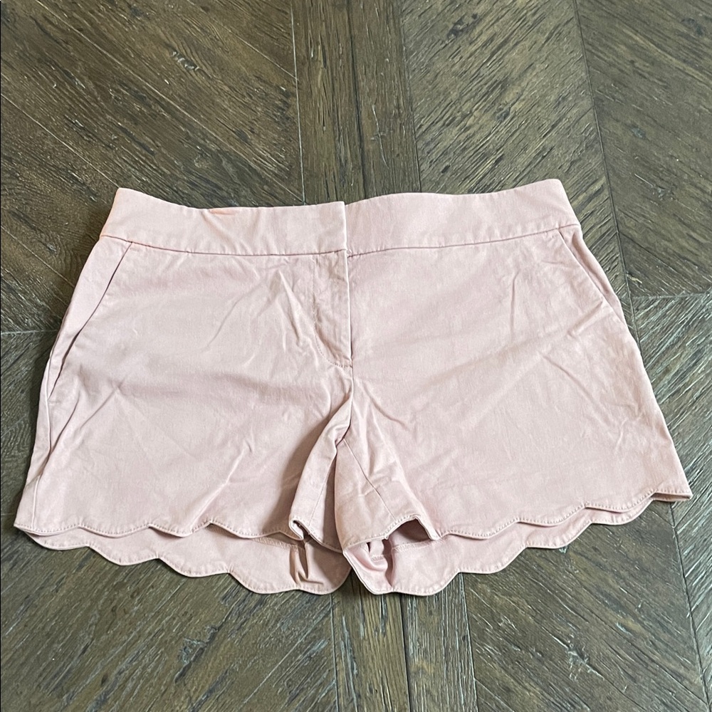 LOFT Pink Scalloped Riviera Shorts Size 4